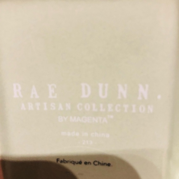 Rae Dunn "STUFF" bathroom storage light green container - Picture 4 of 4